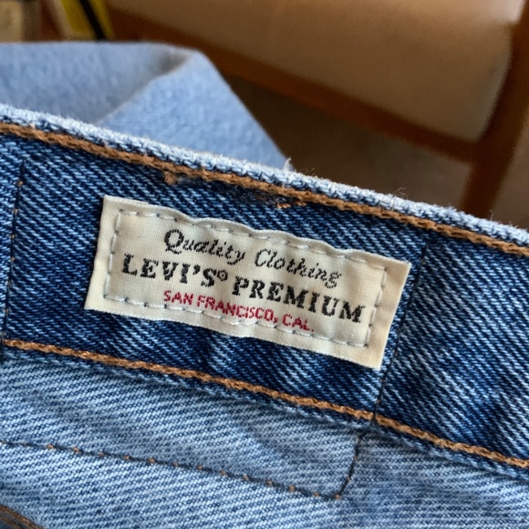 Levi's Blue Straight Leg Jeans - Picture 6 of 7